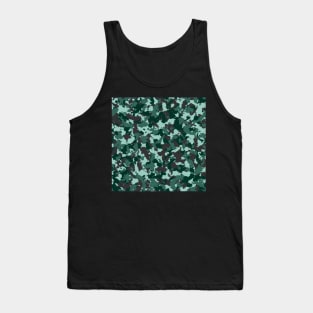 Teal Camouflage Tank Top